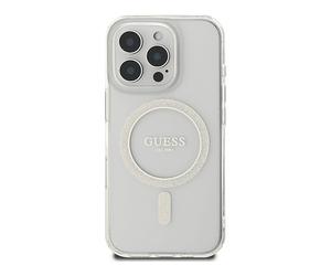 GUESS Protettiva GUHMP16LHFGERET Cover per Apple iPhone 16 Pro, Trasparente