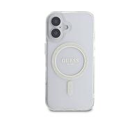 GUESS Protettiva GUHMP16MHFGERET Cover per Apple iPhone 16 Plus, Trasparente