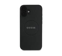 GUESS Protettiva GUHMP16SPGHSMMK Cover per Apple iPhone 16, Nero
