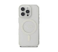 GUESS Protettiva GUHMP16XHFGERET Cover per Apple iPhone 16 Pro Max, Trasparente