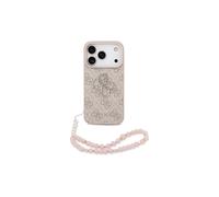 CG Mobile Custodia classica Guess 4G Strap 4G con logo per iPhone 17 Pro Max Rosa