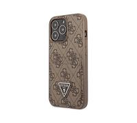 GUESS PU 4G portacarte Cover per Apple iPhone 14 Pro, Marrone