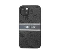 GUESS PU 4G Stripe Cover per Apple iPhone 13 Mini, Grigio