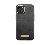 GUESS PU peony metal plate COVER per Apple iPhone 13, Nero