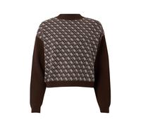 GUESS Pullover 'AUBREY 4G' marrone / bianco Donna GUESS S marrone / bianco