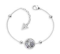 Guess Bracciale donna JUBB01394JWRHS 4G Logo Boule in acciaio 16-20 cm M
