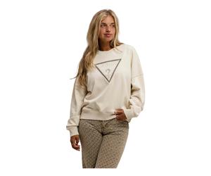 Guess - Rachele Triangle Sweatshirt - - Sweatshirts & Hoodies - Donna - Beige - S
