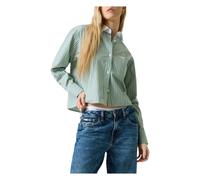 Guess - Relaxed Cotton Shirt - - Blouses & Shirts - Donna - Verde - S