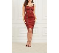 GUESS Renaissance Dress Dark Jam Red Taglia: 46 | Abiti Mini Outlet | Donna | Rosso