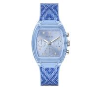 Guess Rendezvous GW0863L1 - Orologio da polso da donna, in plastica, 36 mm, cinturino in silicone, blu, 3 bar, colore: blu