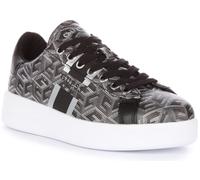 Guess Reyhana G Cube Logo Allacciata In Pelle Sintetica Grigia Donna EU 36-42