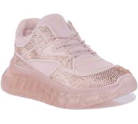 Guess Rhinestone Clarisse Scarpe Da Corsa Donna In Bianco US 3 - 8