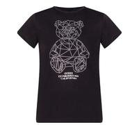 Guess Romy Ss Cn Tshirt M/C Nera Orso Geometrico Strass Donna V6GI2K3325-JBLK