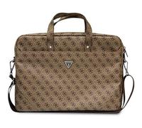 Guess Saffiano-Logo Hot Stamp Triangle da 4 G, Borsa Unisex-Adulto, Marrone