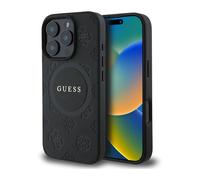CG MOBILE Guess Magsafe - Custodia rigida in PU Saffiano con logo classico peonia per iPhone 16 Pro Max