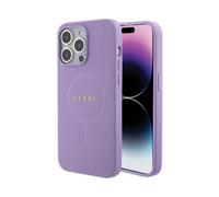 CG MOBILE Guess GUHMP15LPSAHMCU - Custodia rigida per iPhone 15 Pro 6.1", colore: Viola