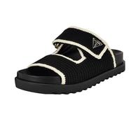 GUESS Sandali bassi da donna Fadenna, Nero Bianco 001, 41 EU