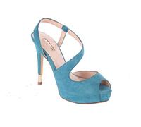 GUESS Sandali da donna con tacco alto, turchese, 39 EU Stretta