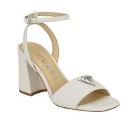 Guess Sandali da donna con tacco Gelyae, Bianco 140, 36 EU