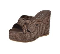Guess, Sandali da donna con zeppa Eveh, Marrone 210, 38 EU