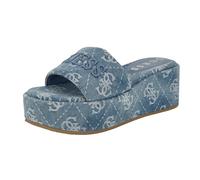 GUESS Bintai, Sandali Donna, Logo 420 in Denim Blu Medio, 38 EU