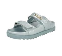 GUESS Sandalo Fabulon Donna, Logo Brevetto Azzurro 450, 36 EU