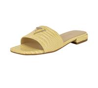 GUESS Sandalo piatto Tamsea da donna, Croco Giallo 700, 36.5 EU