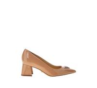 GUESS Scarpe da donna in pelle laccata beige, beige, 37 EU