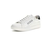 GUESS Scarpe da ginnastica basse da uomo Todi IIK Solid Lace Up, Bianco Nero, 44 EU