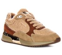 GUESS Scarpe da ginnastica da donna Moxea17 Run Inspired Fur, Marrone, 37 EU