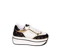 GUESS Scarpe Donna Sneaker camrio Platform White/Brown multilogo D24GU06 FL7CMRFAL12 (Numeric_41) BIANCO/NERO 41