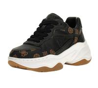 GUESS Scarpe Donna Sneaker (Hapyy Embossed Black/Brown D26GU24, Sistema Taglie Calzature EU, Adulto, Donna, Numero, Media, 35)