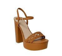 Guess Scarpe Guess Da Donna, Modello Sandali Con Tacco Gabelle FL6GLLELE03, Realizzate in Pelle Sintetica. 40 Marrone