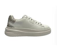 GUESS Scarpe Donna Sneaker Elbina in Pelle White/Silver DS24GU22 FLPVIBLEP12 36