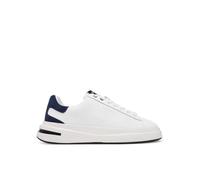 GUESS Scarpe Uomo Sneaker Elba in Pelle Bianco/Blu Taglia Scarpa: 41