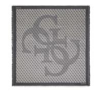 GUESS sciarpa Eco Erica Kefiah 120x120 Coal Logo