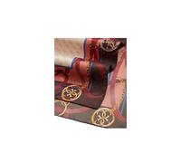 GUESS Sciarpa Elegante in Poliestere, Marrone con Logo, Eco-Sostenibile, 60 x 180 cm