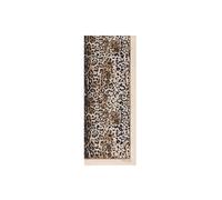 GUESS Sciarpa Leopardata in Poliestere, Stone, 70 x 180 cm