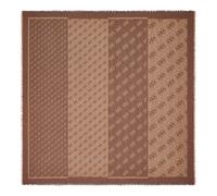 GUESS sciarpa Lindsey Jacquard Kefiah 120X120 Brown Logo