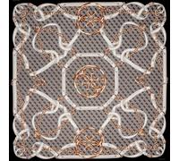 Guess sciarpa nera 130x130 sciarpa stampata linea NOELLE art. AW5412 POL03 BLA