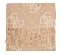 GUESS sciarpa Noelle II Scarf 60X180 Latte Logo beige