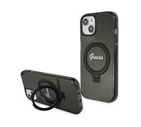 GUESS Script Glitter COVER per Universalo iPhone 13 iPhone 14, iPhone 15, Nero