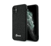 GUESS scritta metallica COVER per Universalo iPhone 11, Nero