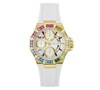 GUESS Selene Orologio analogico multifunzione da donna, larghezza cassa 39 mm, bianco, Bianco, Classico