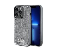 GUESS Sequin Script Metal COVER per Universalo iPhone 14 Pro, iPhone 14 Pro, iPhone 14 Pro Caratteristiche, Argento