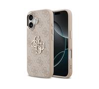 Custodia per smartphone Guess Logo 4G Oro Rosa Elegante Vestibilità Precisa per iPhone 17