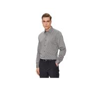 Guess, ,Shirts ,Uomo ,Grigio ,S Camicia Stampata in Cotone-Modal