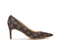 Guess, ,Shoes ,Donna ,Marrone ,37 EU Décolleté Stiletto in Ecopelle PU con Monogramma