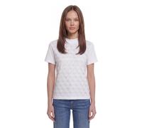 Guess Short Sleeve Mock Neck all Over 4g Tee t-Shirt Donna