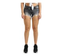 Guess, ,Shorts ,Donna ,Grigio ,W30 Crossed-waist Denim Shorts